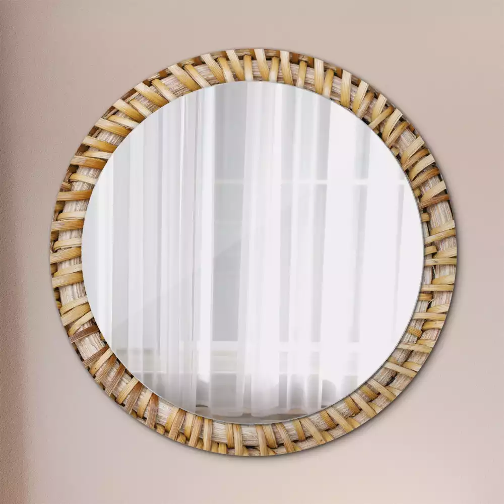 Espelho redondo decorativo Trança