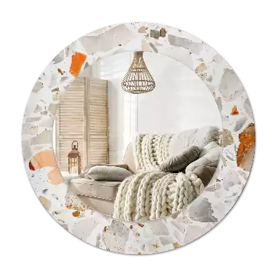 Espelho decorativo redondo Estilo terrazzo