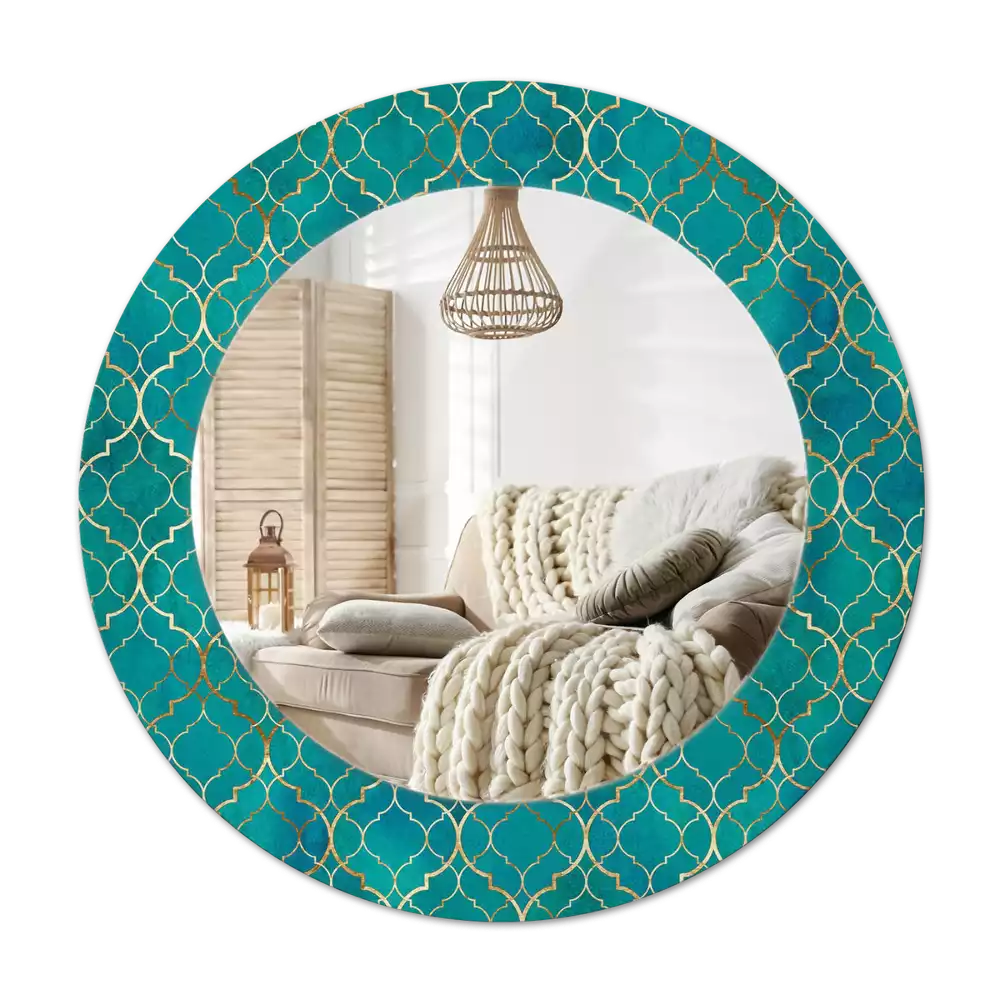 Espelho decorativo redondo Composição de cores