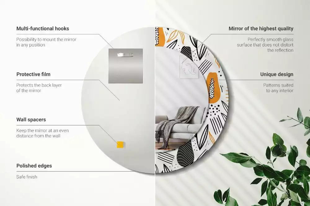 Espelho decorativo redondo Mamões