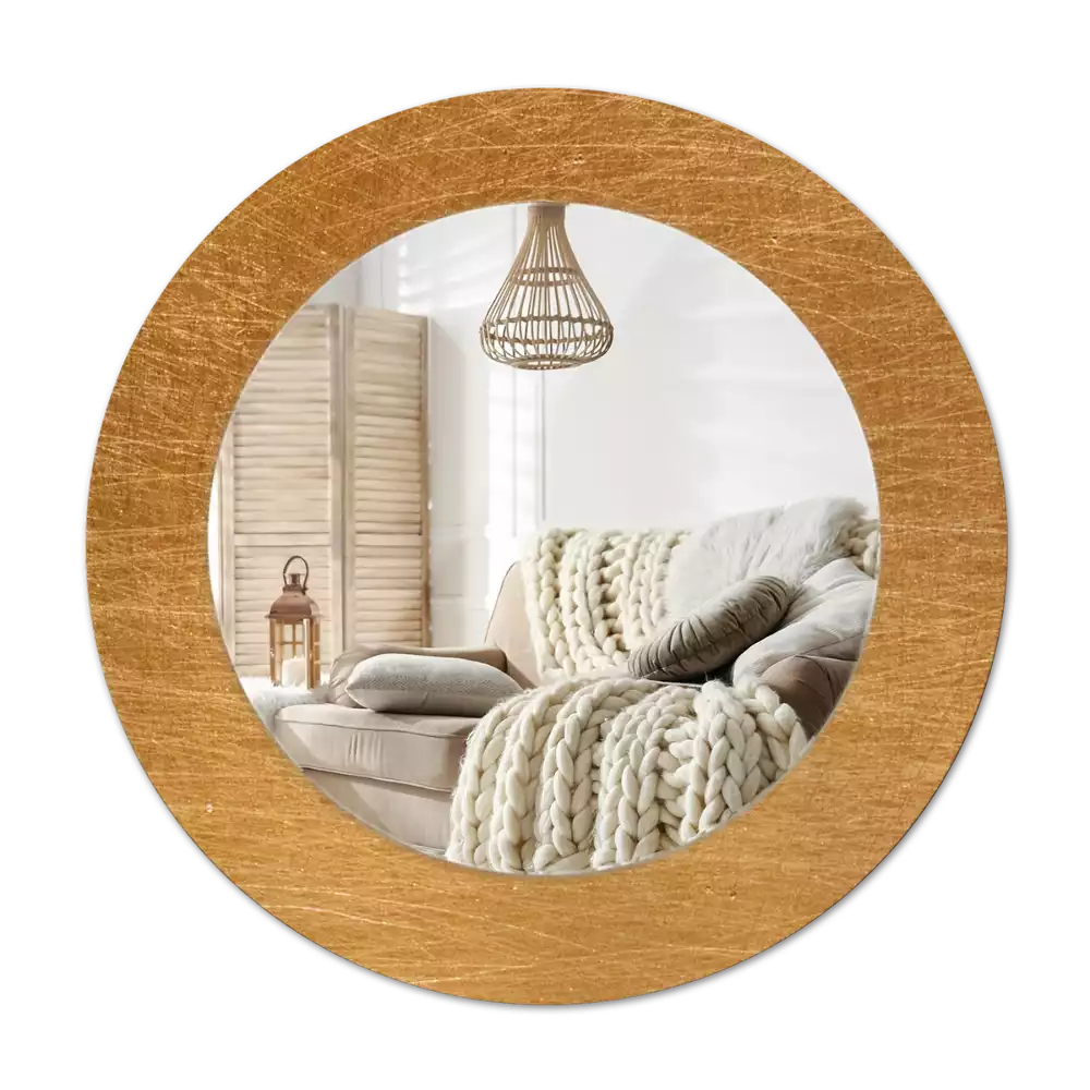 Espelho redondo decorativo Estilo loft vintage