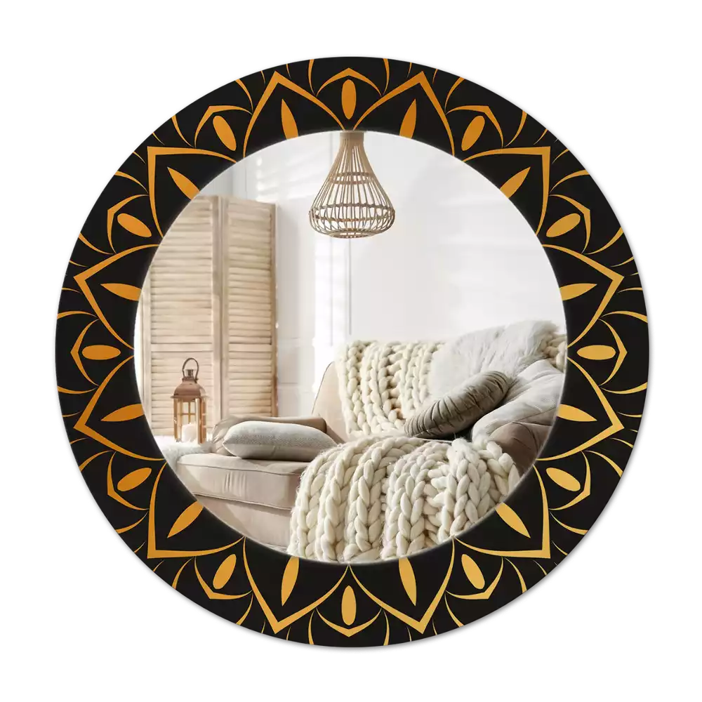 Espelho redondo decorativo Mandala