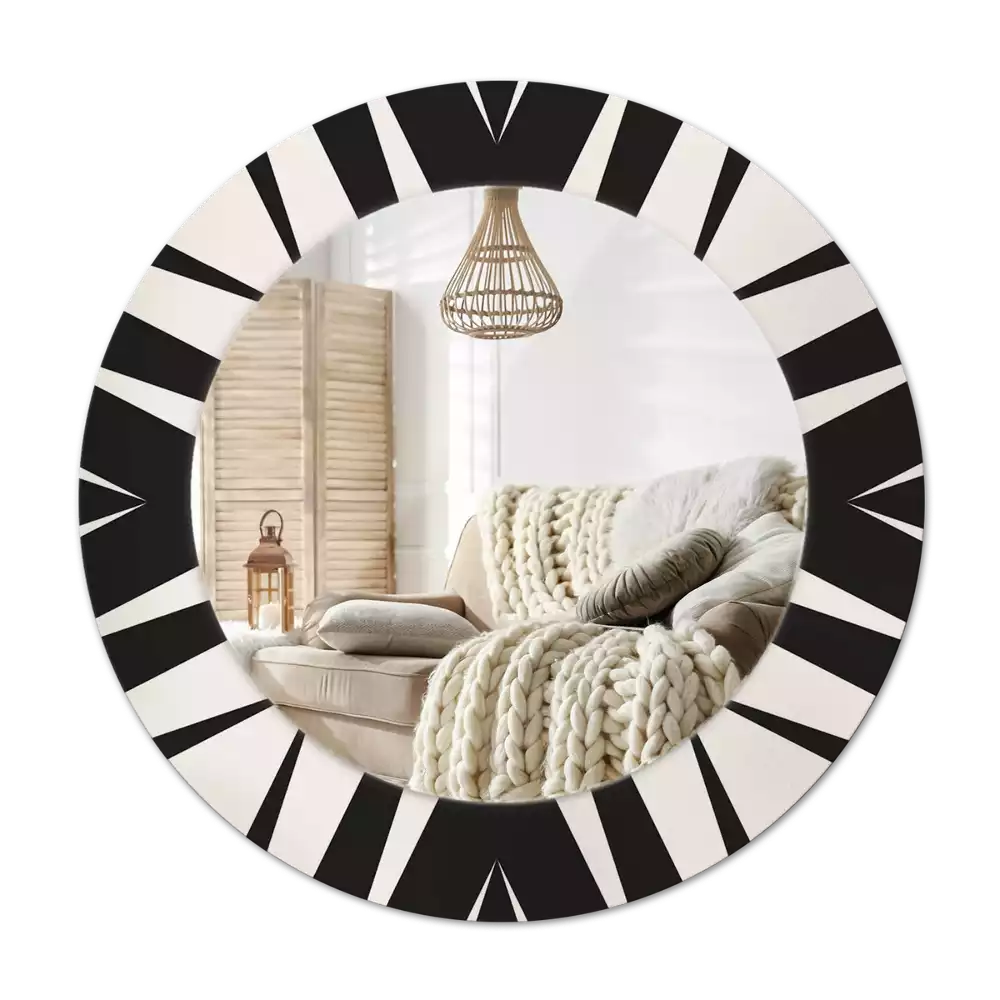 Espelho decorativo redondo Geometria abstrata