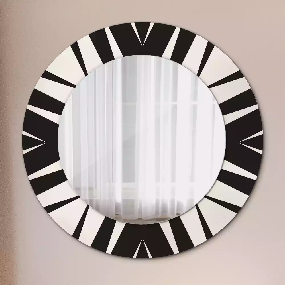 Espelho decorativo redondo Geometria abstrata