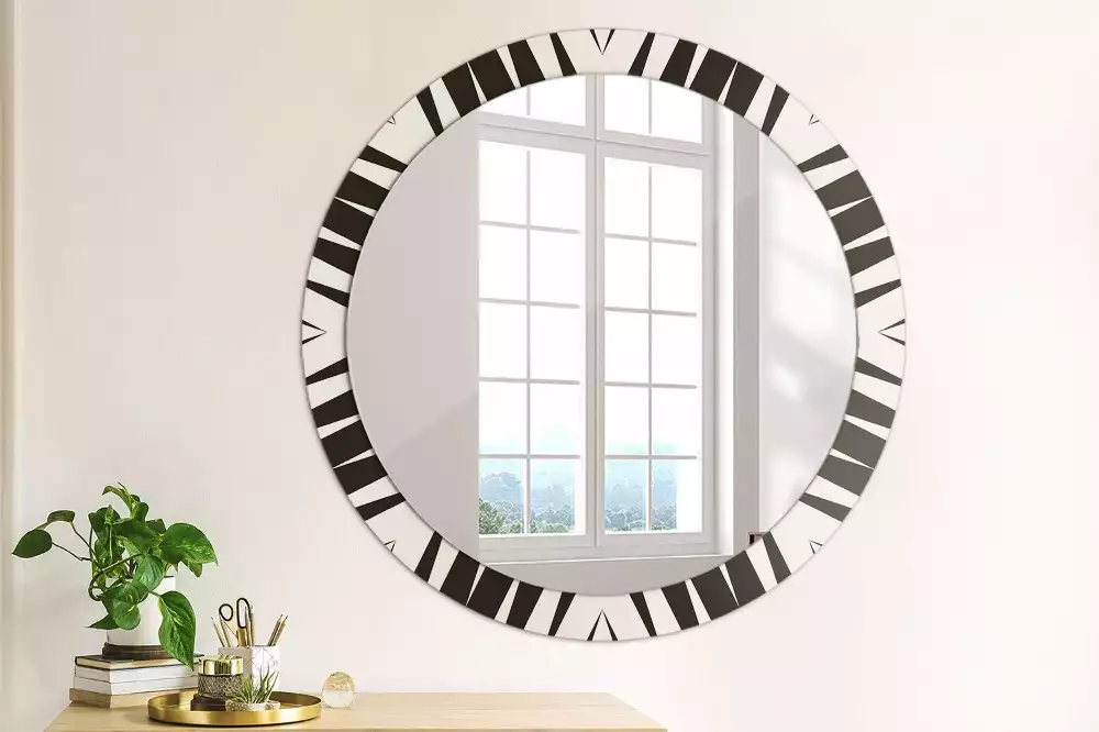 Espelho decorativo redondo Geometria abstrata