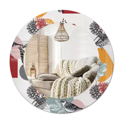 Espelho redondo decorativo Patki Vintage