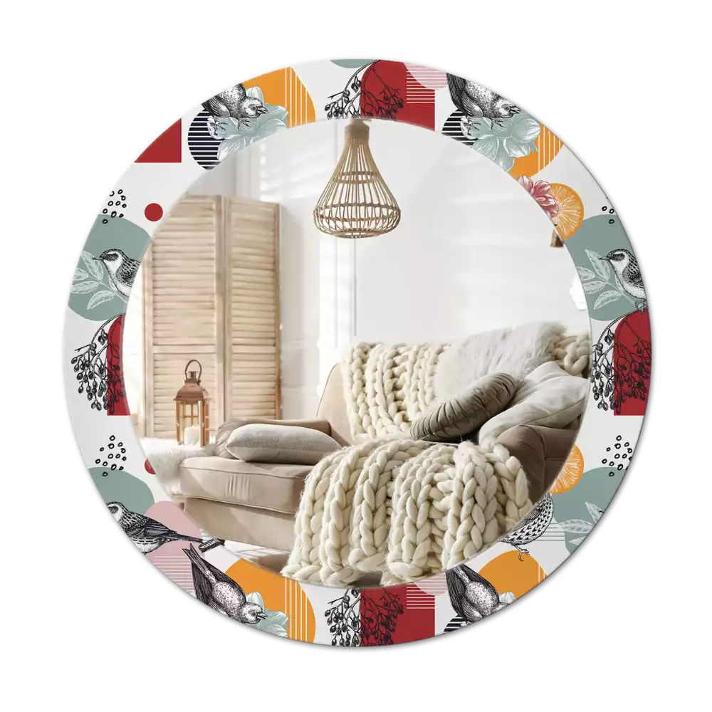 Espelho redondo decorativo Patki Vintage