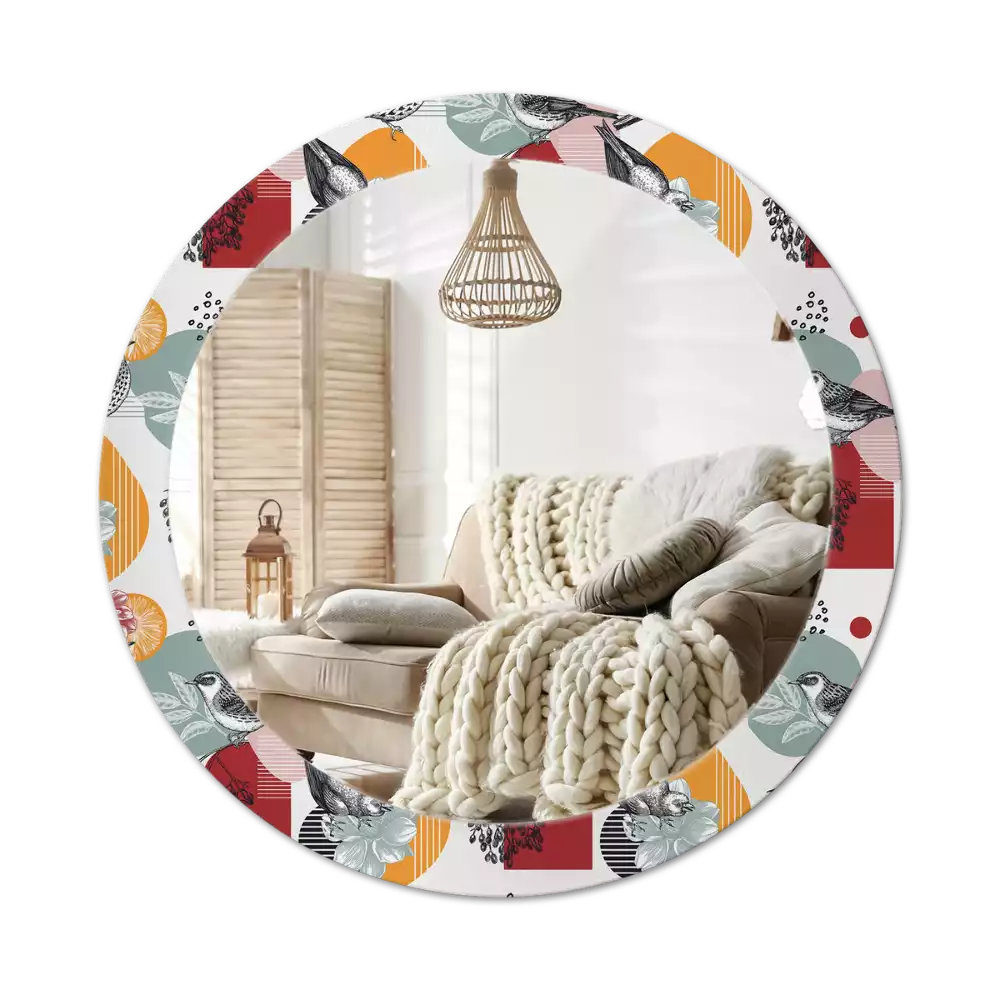 Espelho redondo decorativo Patki Vintage