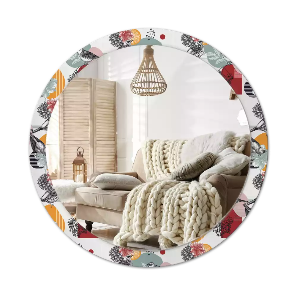 Espelho redondo decorativo Patki Vintage