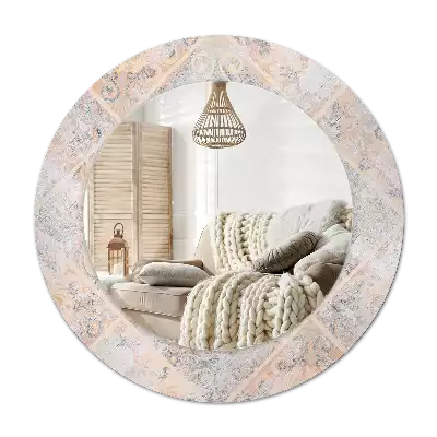 Espelho decorativo redondo Azulejos desgastados