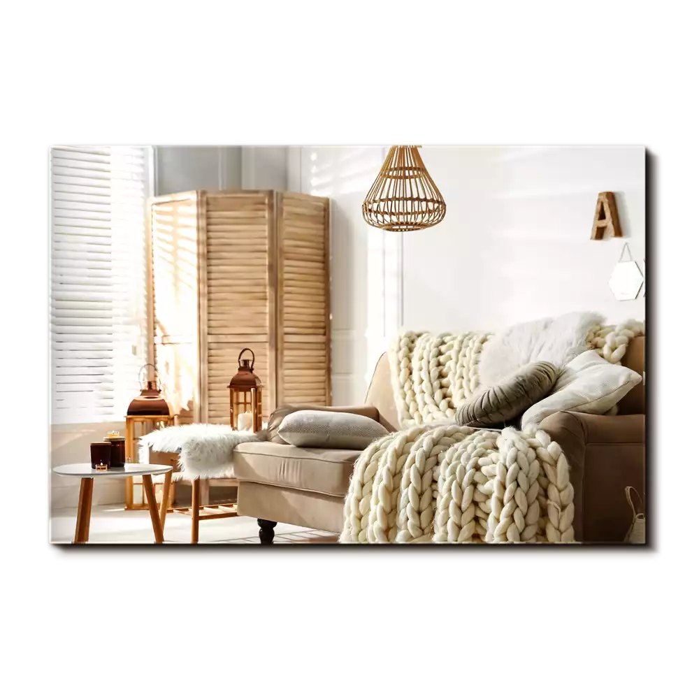 Espelho retangular sem moldura moderno