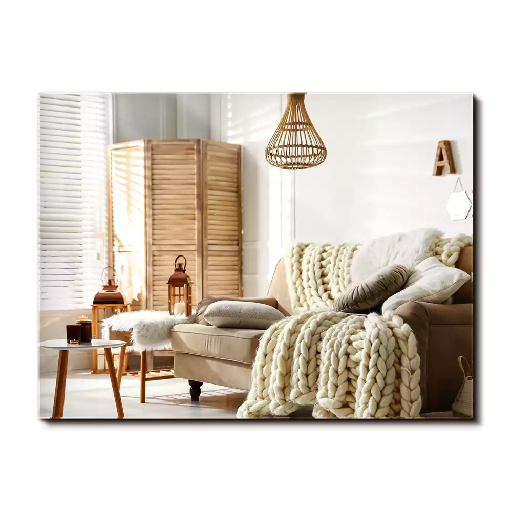 Espelho retangular sem moldura moderno