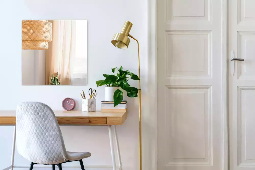 Espelho retangular sem moldura moderno