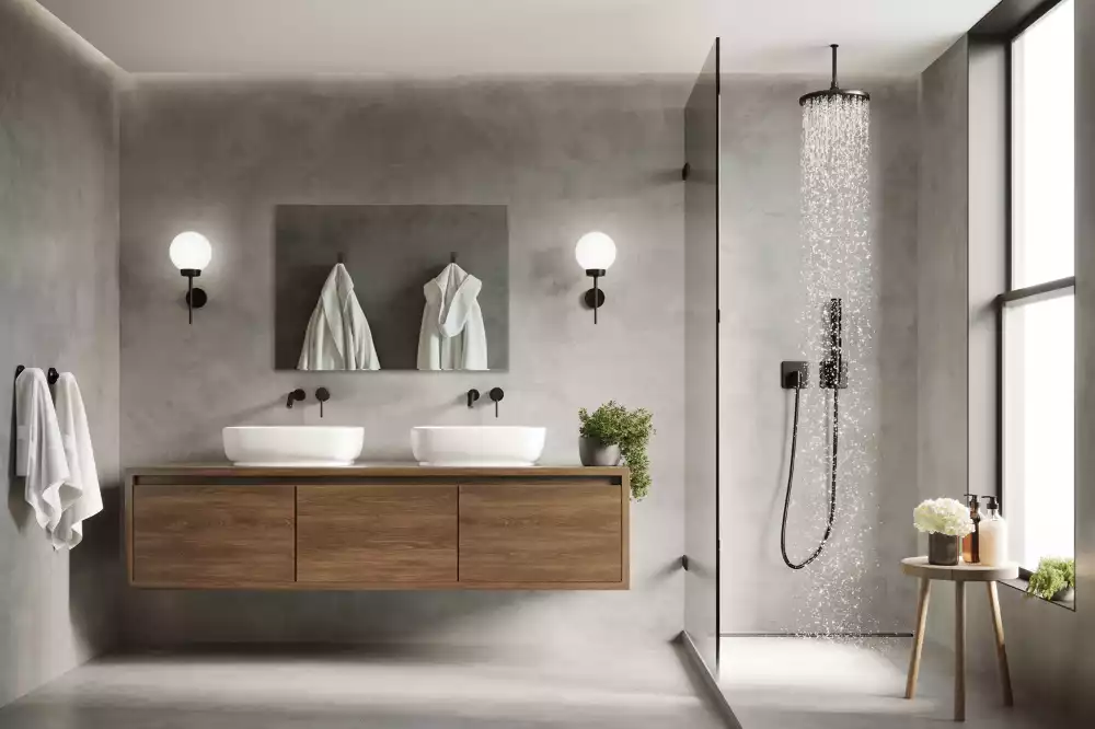 Espelho retangular sem moldura moderno