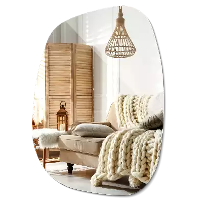 Espelho orgânico formato sofisticado