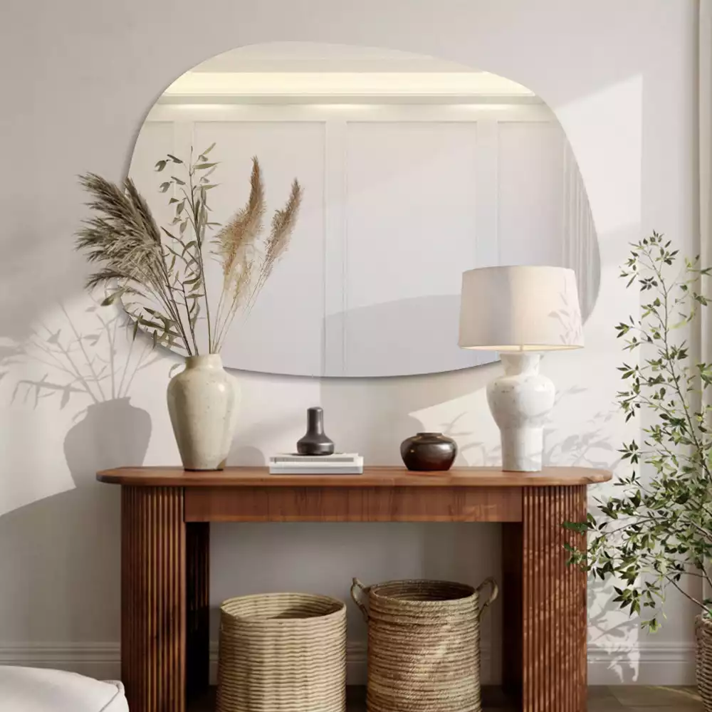 Espelho orgânico formato sofisticado