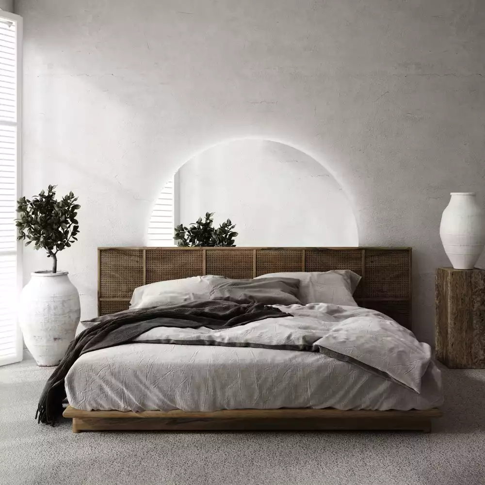 Espelho meia lua com led acessório elegante