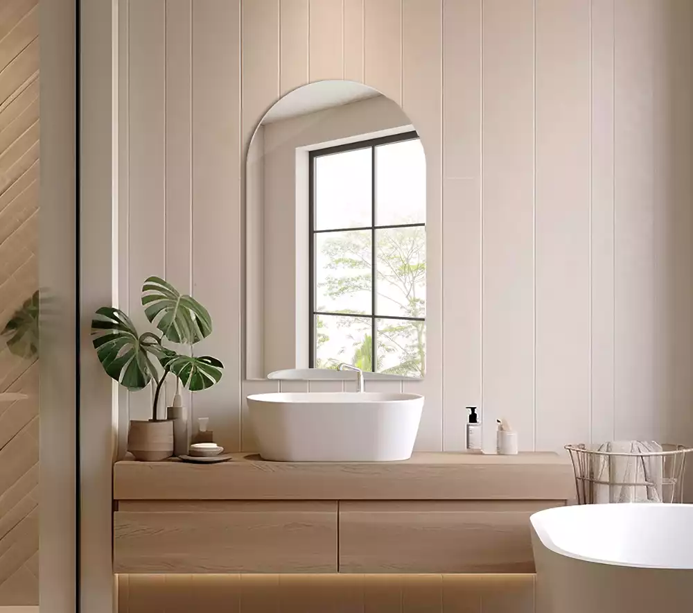 Espelho arco suspenso decorativo