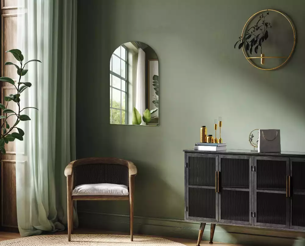 Espelho arco suspenso decorativo