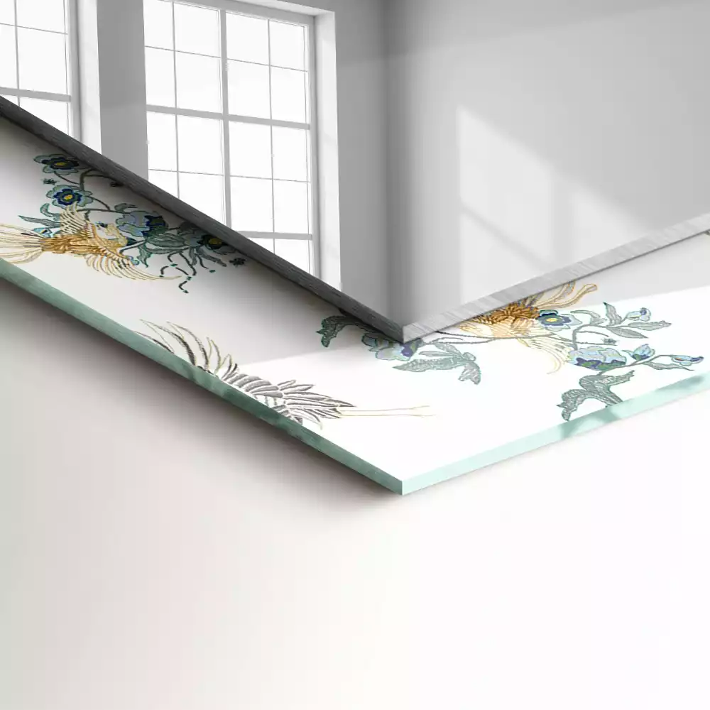 Espelho decorativo Pássaros e flores