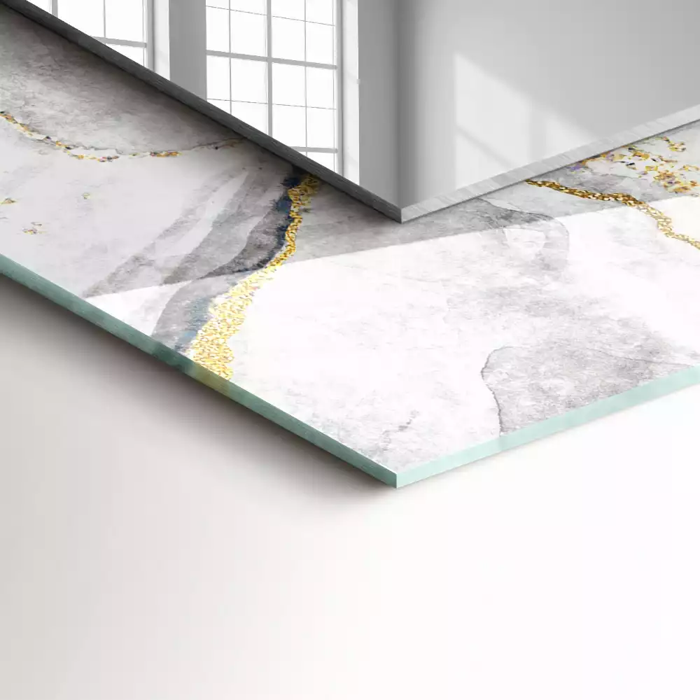 Espelho com moldura decorada Mármore veado