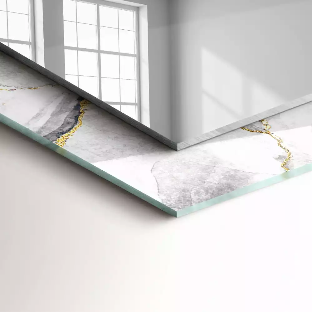 Espelho com moldura decorada Mármore veado