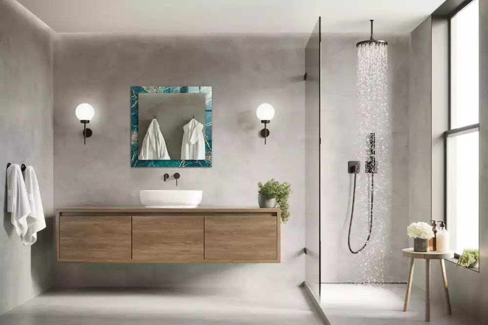 Espelho decorativo Mármore verde