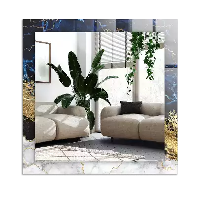 Espelho decorativo Abstração de mármore
