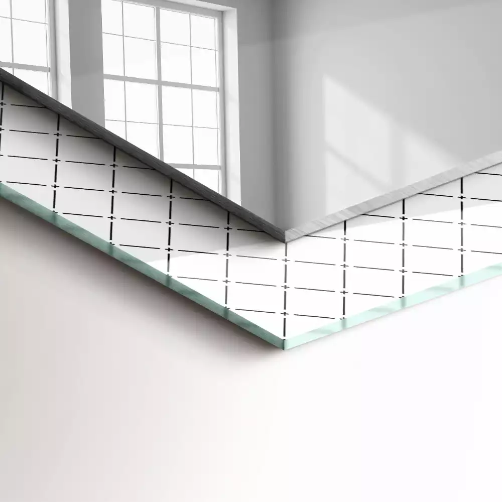 Espelho decorativo Linhas de padrão xadrez