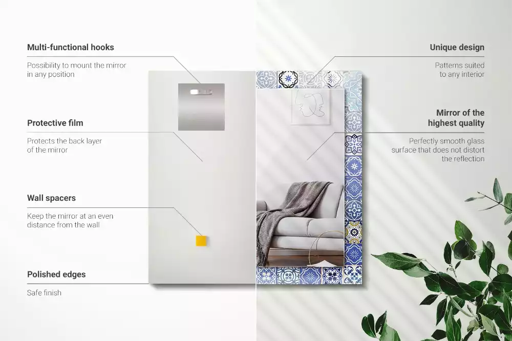 Espelho decorativo Padrões marroquinos