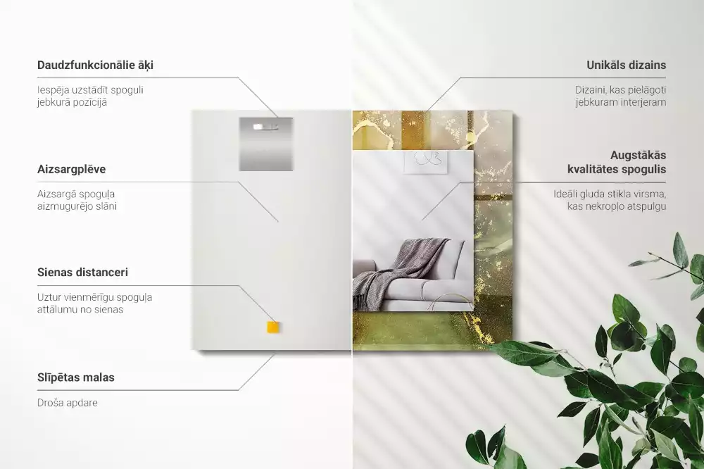 Espelho decorativo Arte abstrata