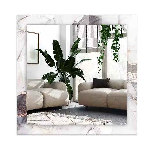 Espelho com moldura decorada Arte abstrata em mármore