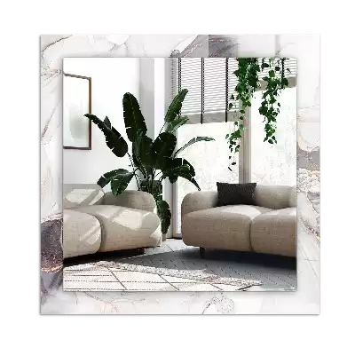 Espelho com moldura decorada Arte abstrata em mármore
