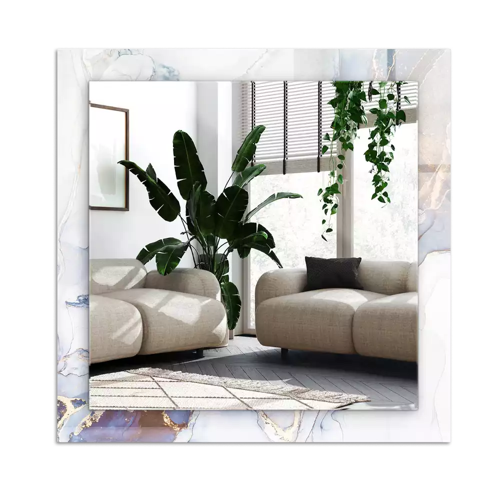 Espelho decorativo Arte abstrata em mármore