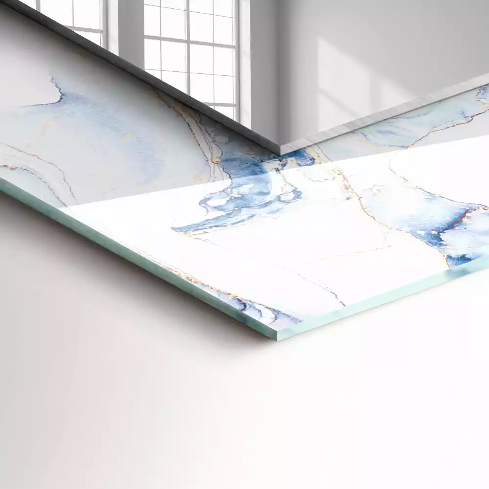 Espelho decorativo Arte abstrata em mármore