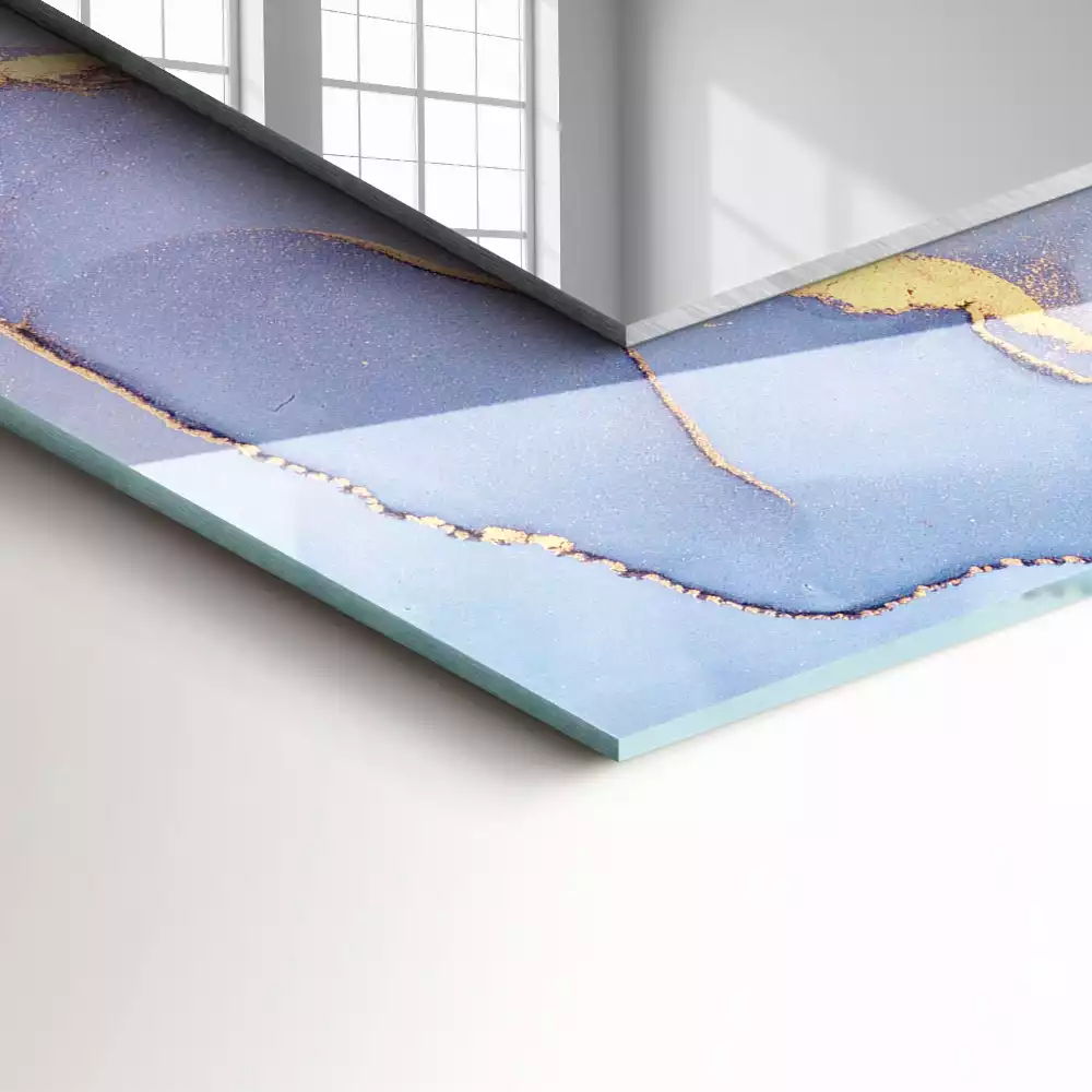 Espelho com moldura decorada Aquarela abstrata