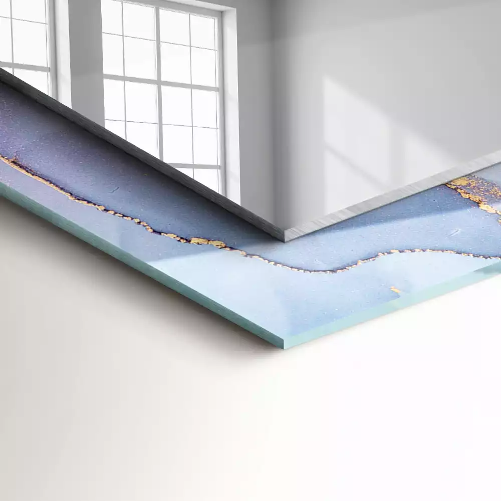 Espelho com moldura decorada Aquarela abstrata