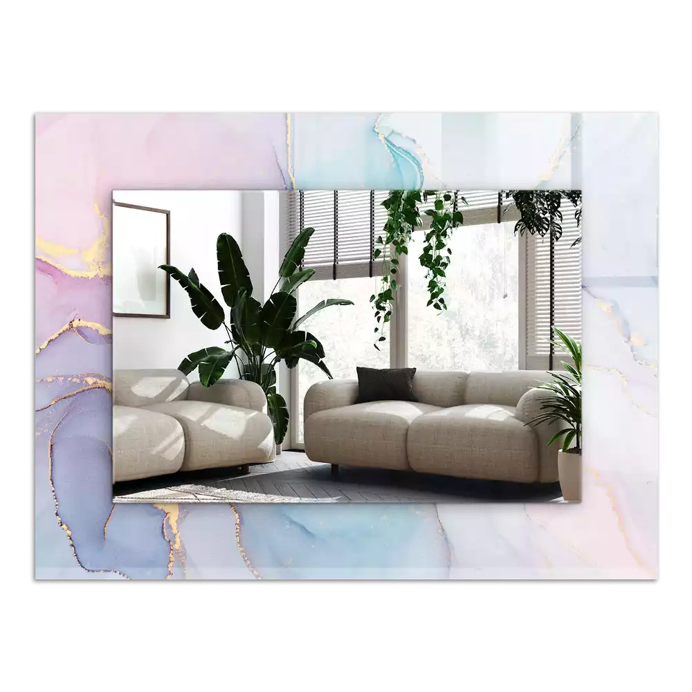 Espelho com moldura decorada Aquarela abstrata