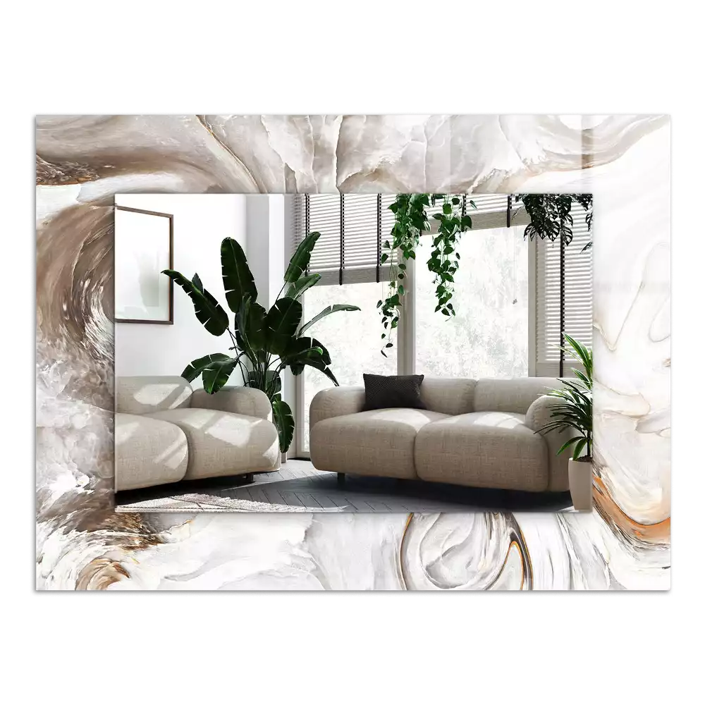 Espelho decorativo Padrão abstrato de mármore