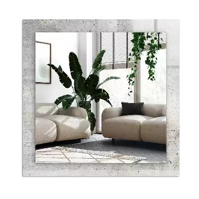 Espelho decorado Parede de concreto rachada