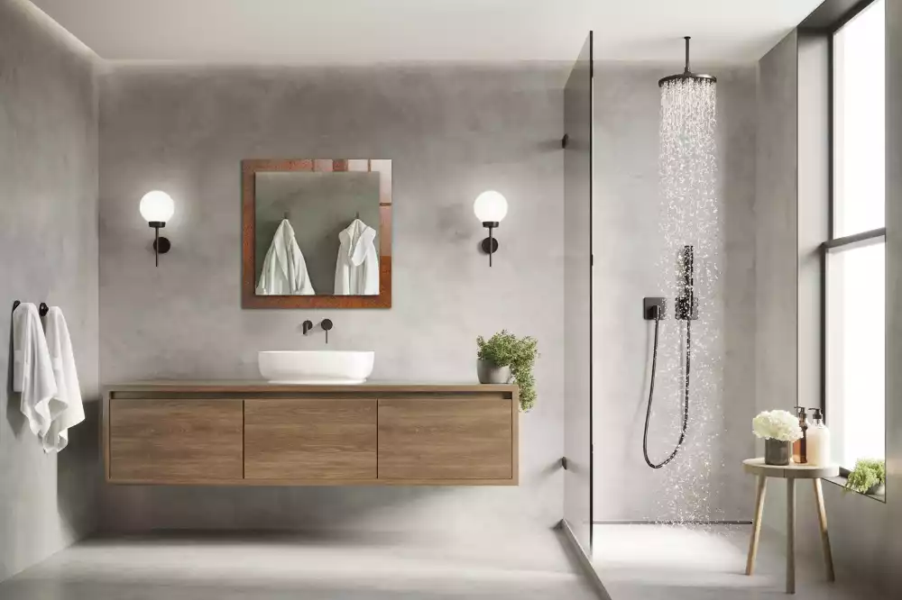 Espelho com moldura decorada Superfície de metal enferrujada