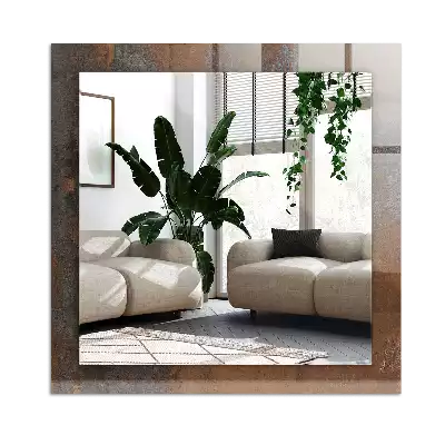 Espelho decorado Metal enferrujado da moda