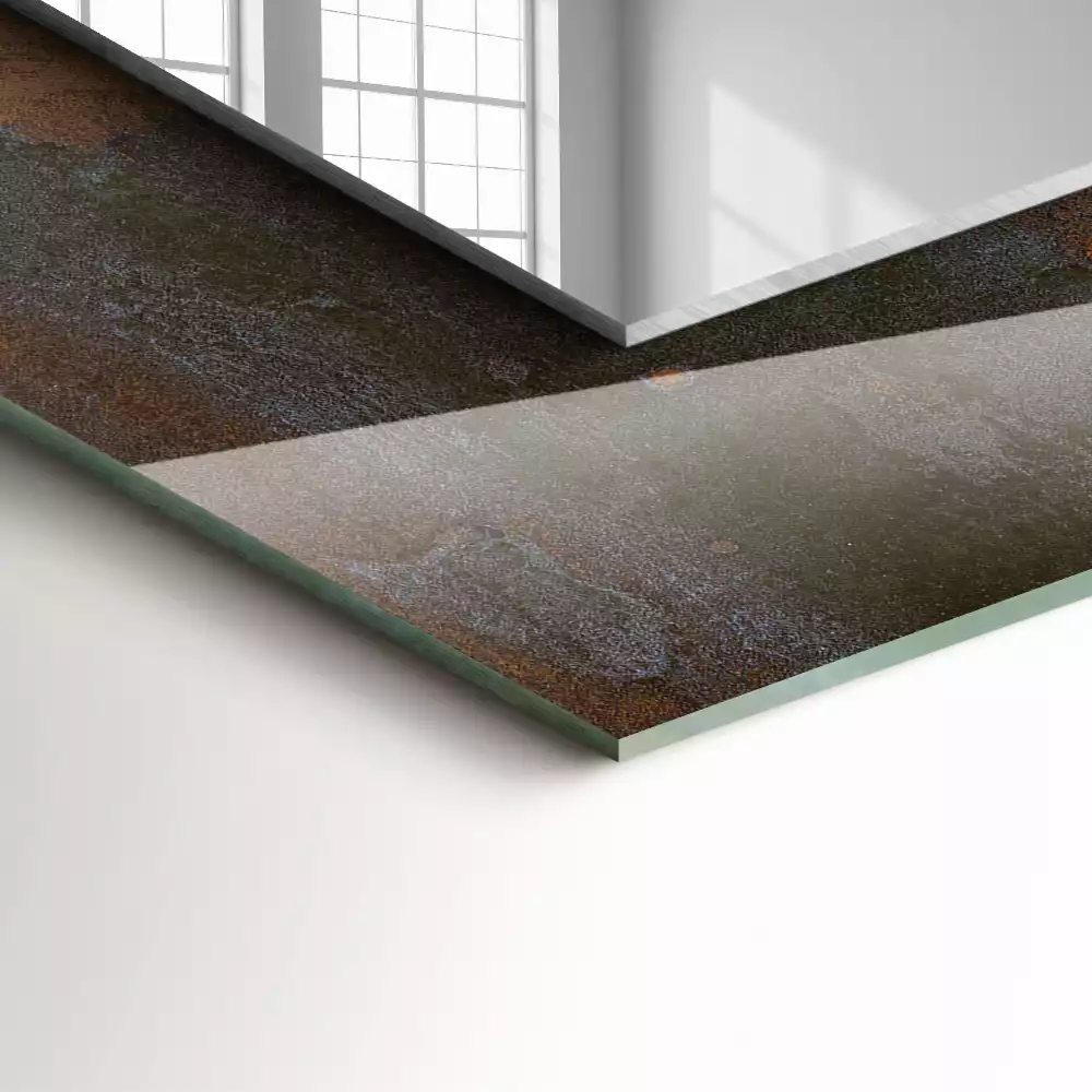 Espelho decorado Metal enferrujado da moda