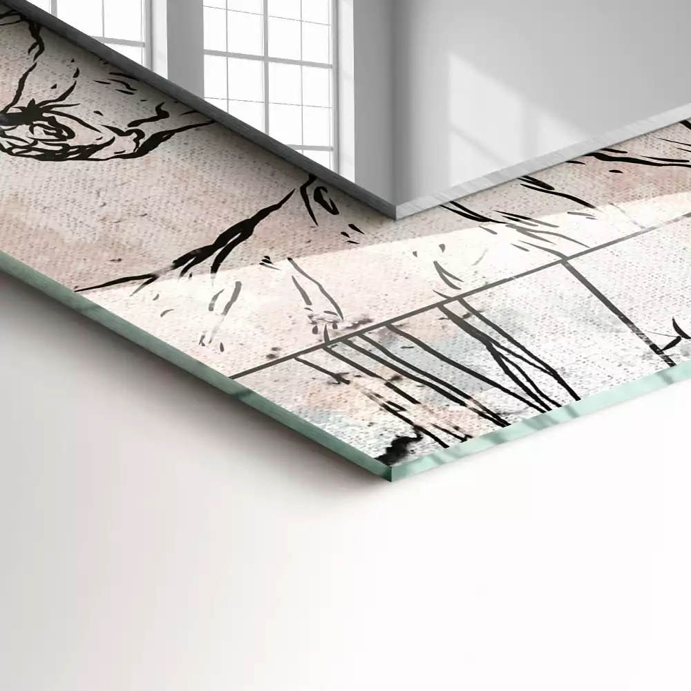 Espelho decorativo Plantas de veado-raposa