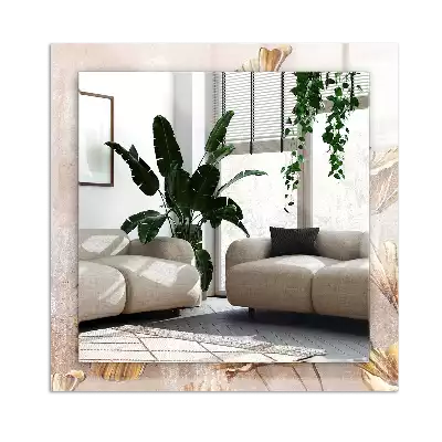 Espelho com moldura decorada Flores Vintage