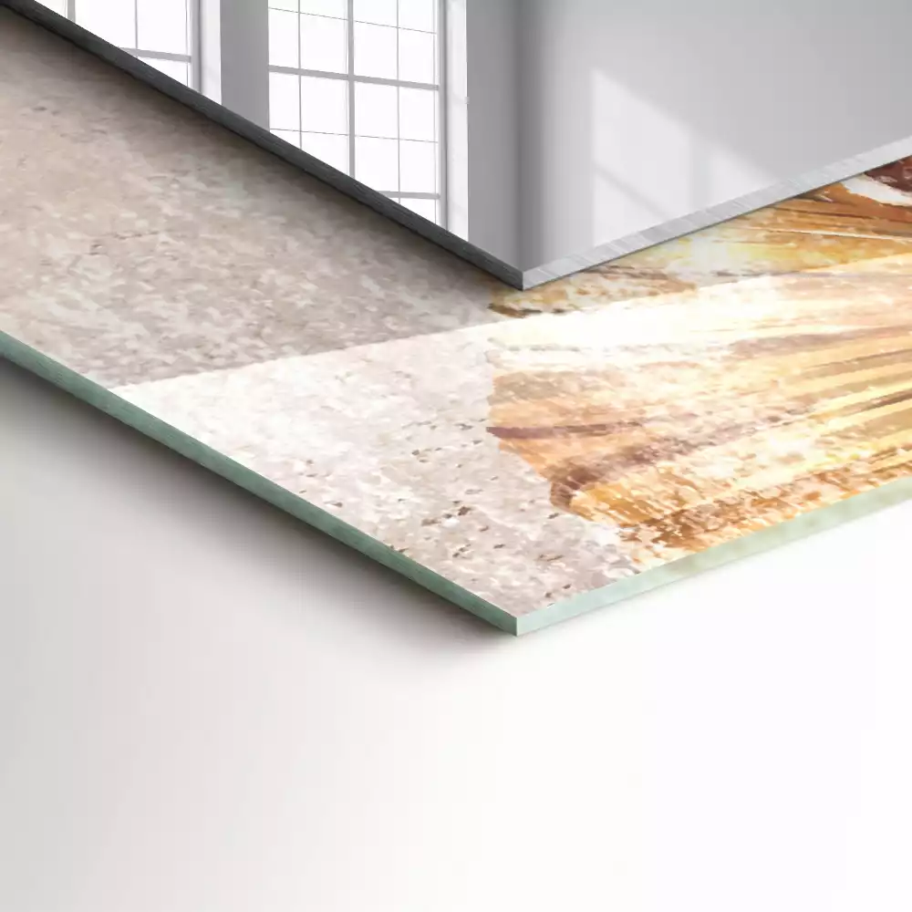 Espelho com moldura decorada Flores Vintage