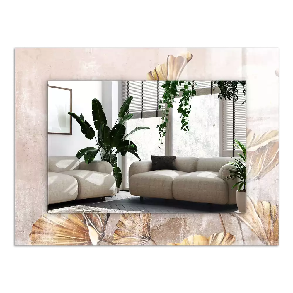 Espelho com moldura decorada Flores Vintage