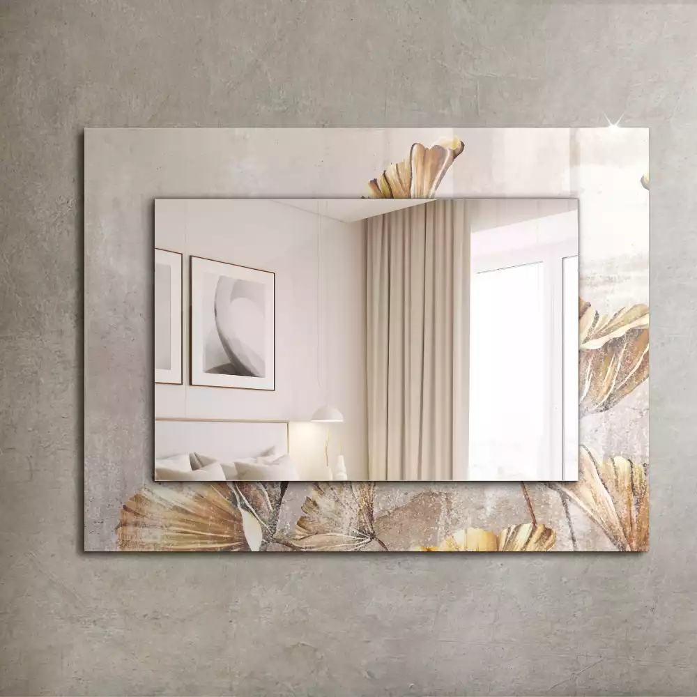 Espelho com moldura decorada Flores Vintage