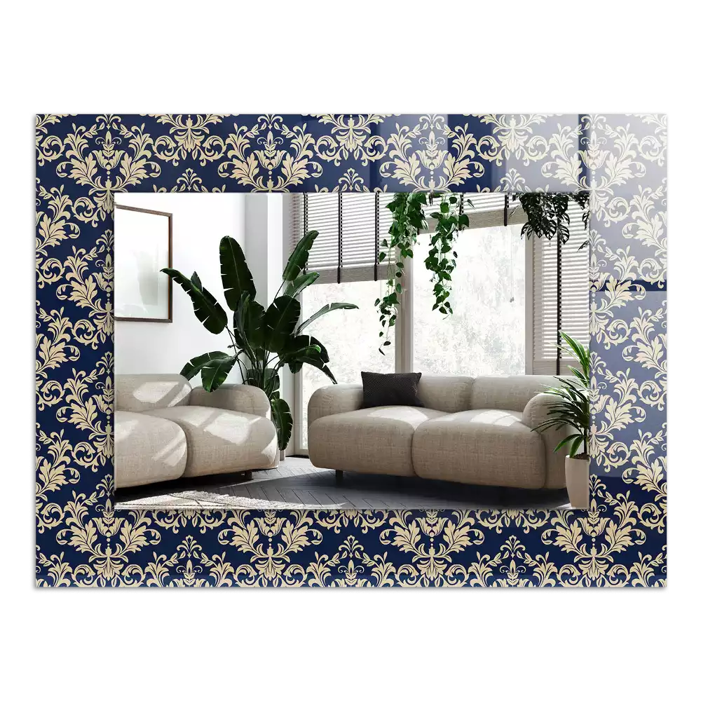 Espelho decorativo Padrão de papel de parede vitoriano