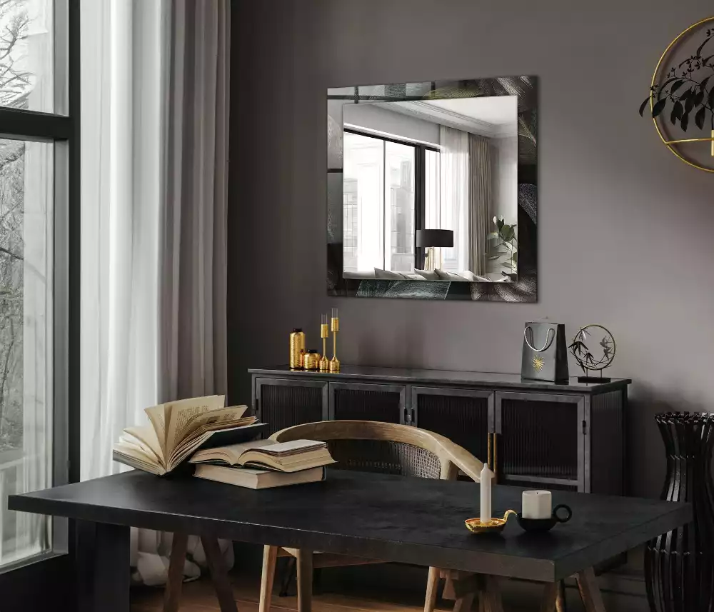 Espelho decorativo Folhas coloridas de plantas